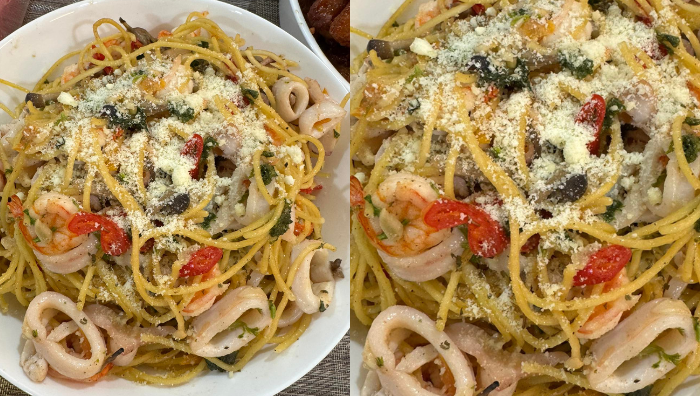 spaghetti aglio