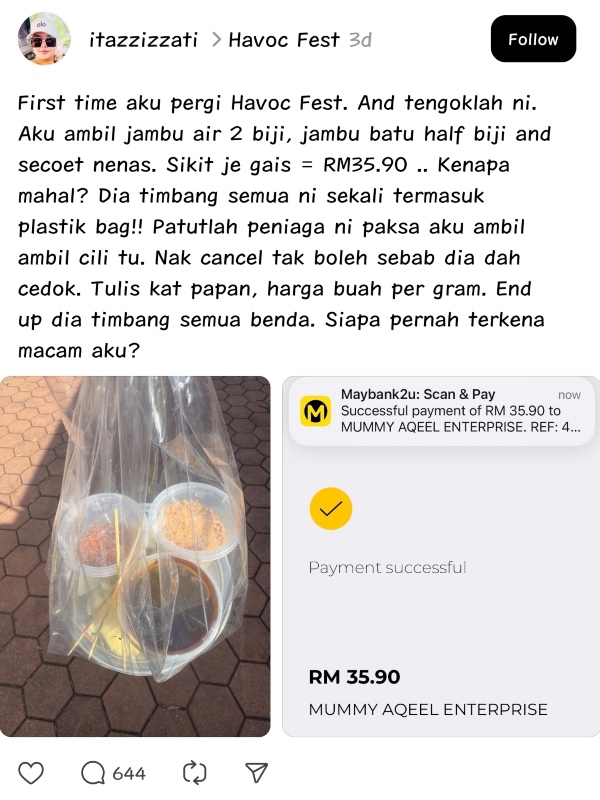 beli buah potong