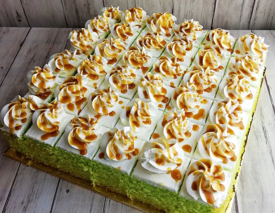 cara buat kek pandan
