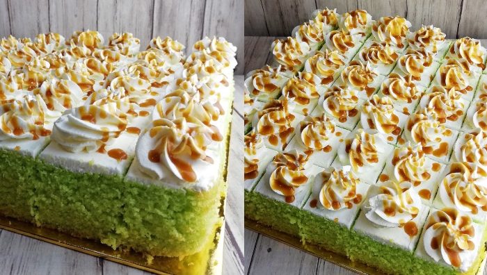cara buat kek pandan