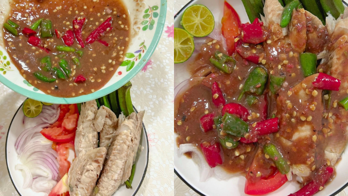 ikan rebus asam picit