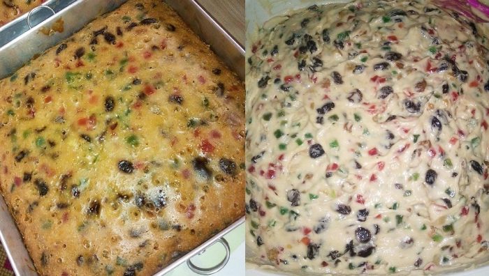 kek buah kukus sarawak