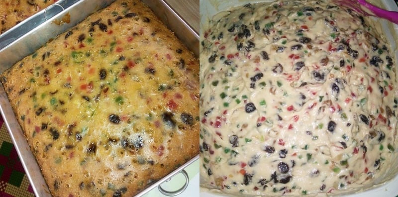 kek buah kukus sarawak