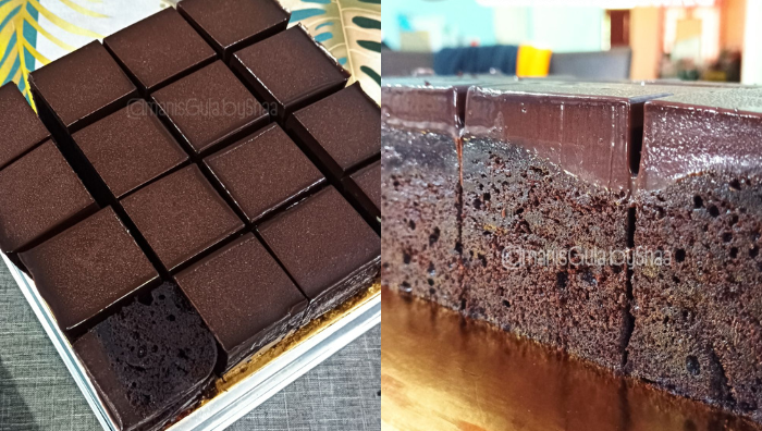 kek coklat ganache