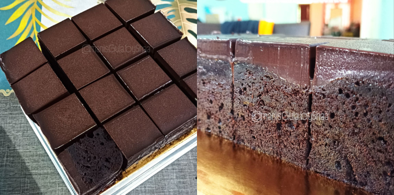 kek coklat ganache