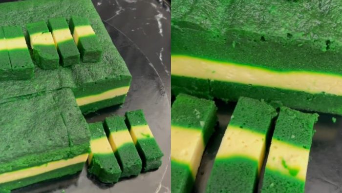 kek lumut cheese