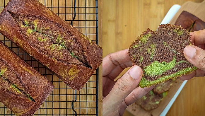 kek marble coklat