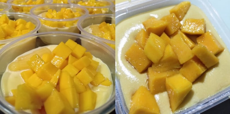 puding mangga kastard