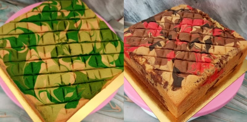 tips kek marble gebu