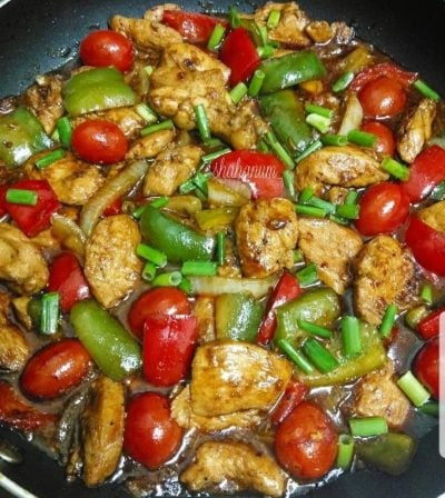 ayam kicap black pepper