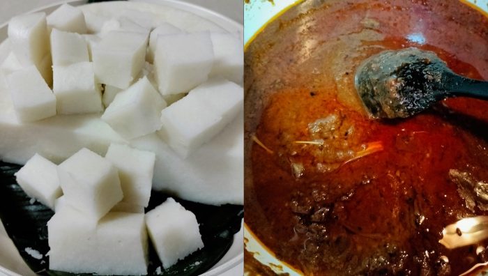 nasi impit kuah kacang