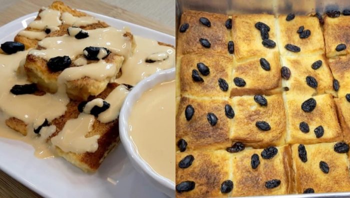 puding roti bakar
