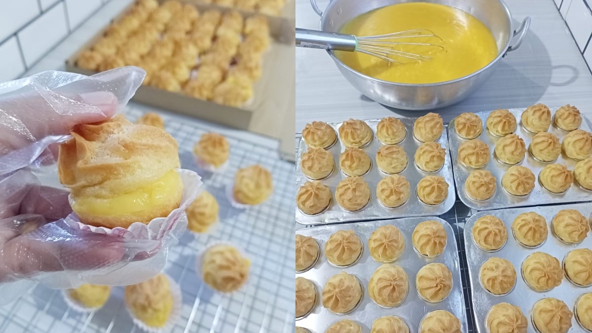 resepi cream puff kastard