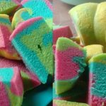 Resepi Kek Susu Warna-Warni Versi Kukus, Lembut Gebu Macam Kapas!