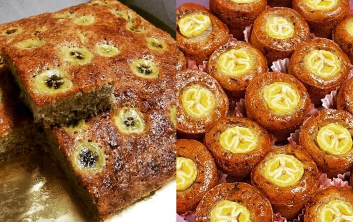 resepi kek susu pisang