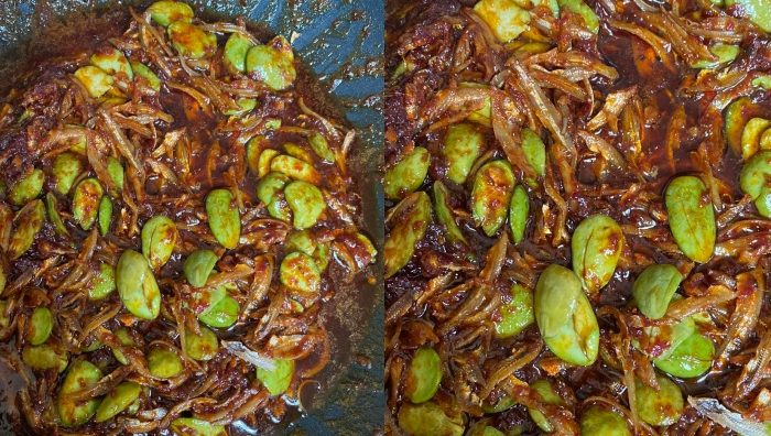 sambal ikan bilis petai