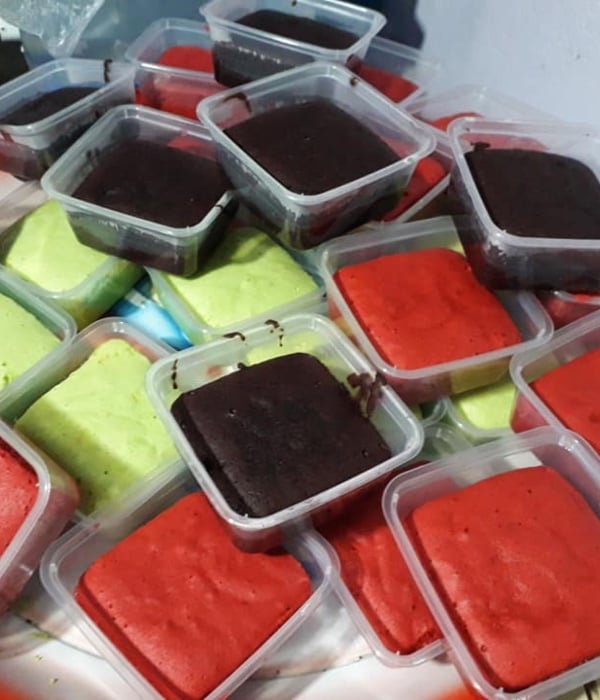 kek kukus mudah
