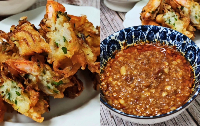 kuah kacang cucur udang