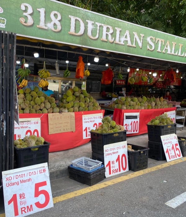 port makan durian kl