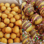 Resipi Bebola Donut Yang Gebu & Saiz Comel, Kudapan Paling Senang Nak Buat!