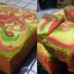 Resipi Kek Kampung Klasik, Bakar Atas Dapur Gas Tapi Tetap Lembut & Naik Gebu Elok!