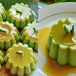 Resipi Puding Karamel Pandan Tanpa Guna Telur, Lagi Ringan & Tak Perlu Kukus!