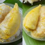 Resepi Pulut Durian Rasa Kampung, Makan Dengan Kuah Santan Terasa Nikmatnya