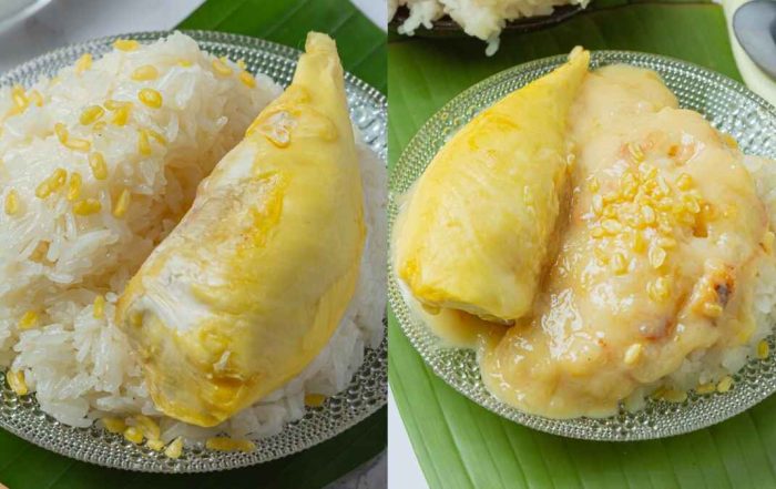 resepi pulut durian