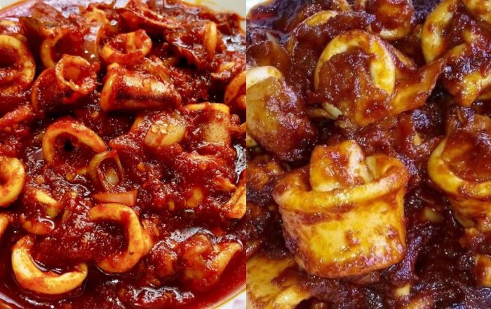 resepi sambal tumis sotong