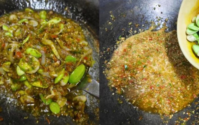 sambal hijau petai