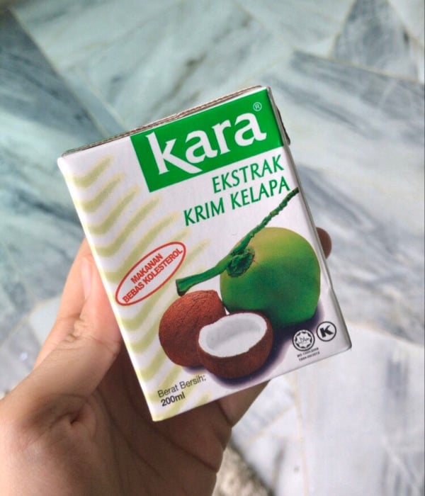 santan segar atau kotak