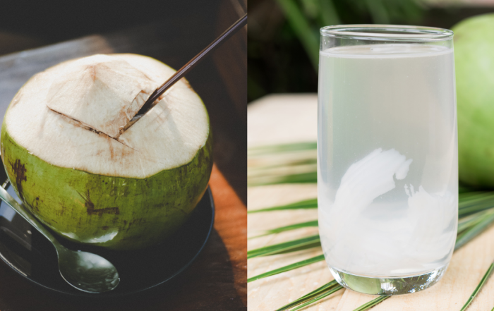 cara simpan air kelapa