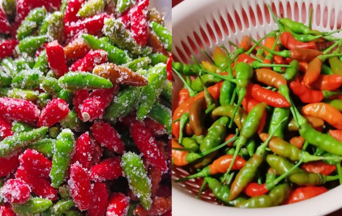 cara simpan cili padi