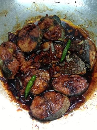 ikan tongkol masak kicap