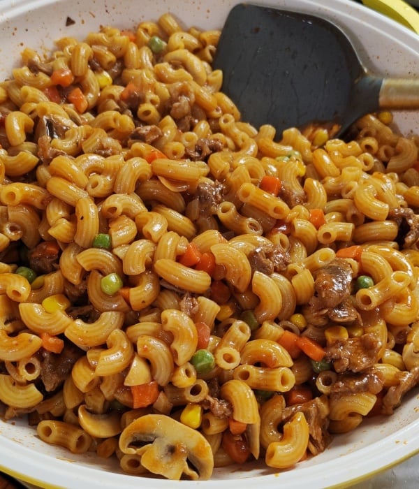 makaroni goreng daging cincang