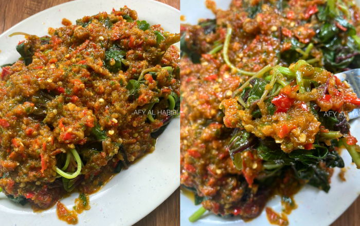 resepi bayam merah