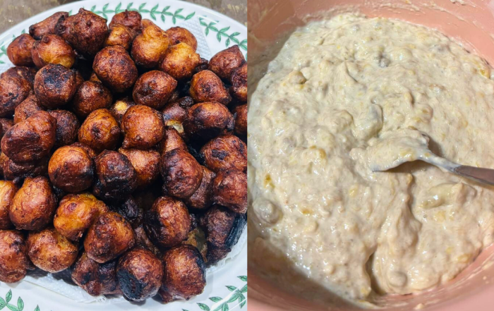 cekodok pisang tak berminyak
