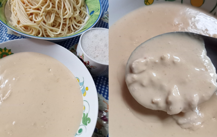 kuah spaghetti carbonara
