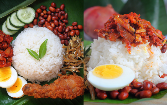 nasi lemak tanpa santan