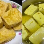 Tauhu Kuning Goreng Masin, Rangup Di Luar & Lembut Di Dalam!