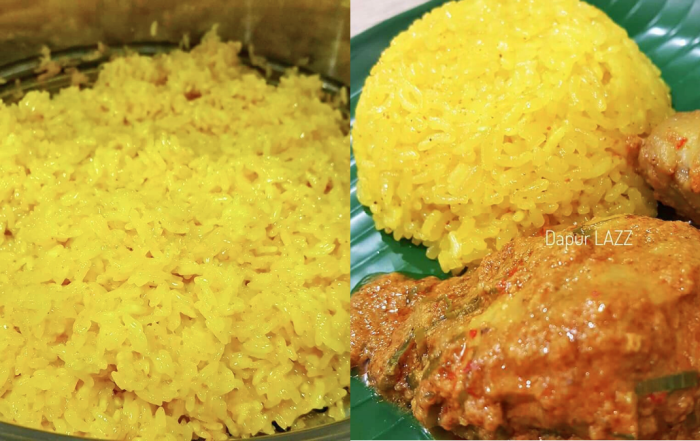 cara kukus pulut