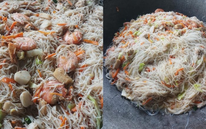 cara masak bihun singapore