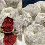 Resipi Donut Red Velvet Gebu Gebas, Tak Payah Uli Pun Tetap Menjadi!