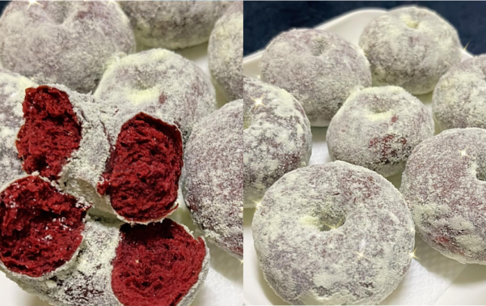 resepi donut red velvet