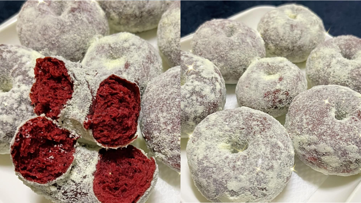 resepi donut red velvet