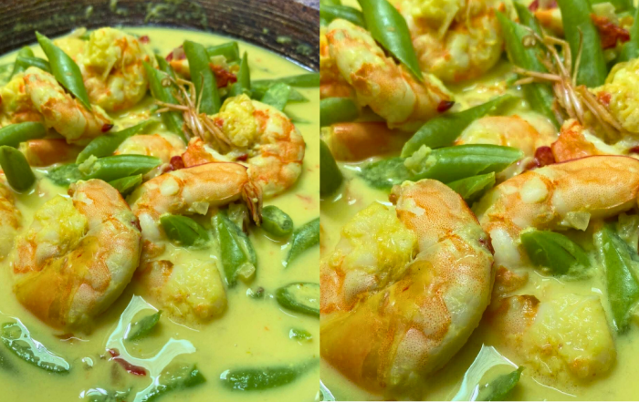 gulai lemak kuning udang