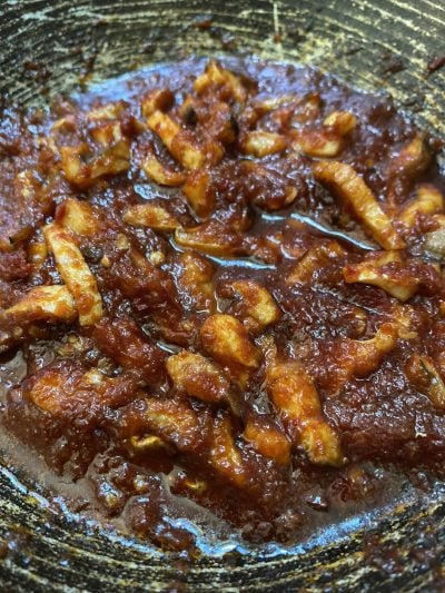 sambal ikan masin kurau