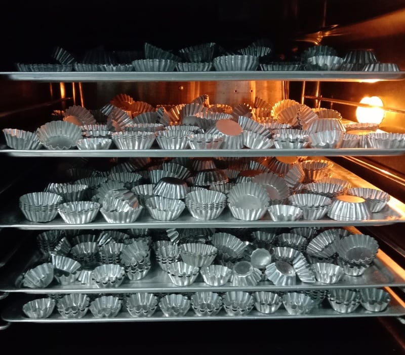 cara bersihkan acuan tart