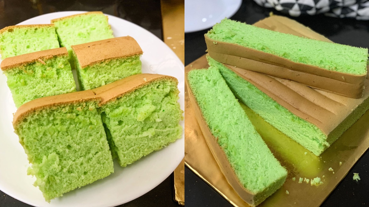 kek santan pandan