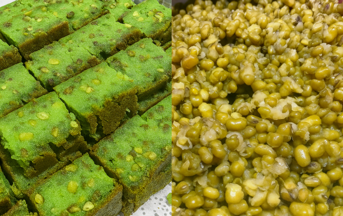 bingka kacang hijau